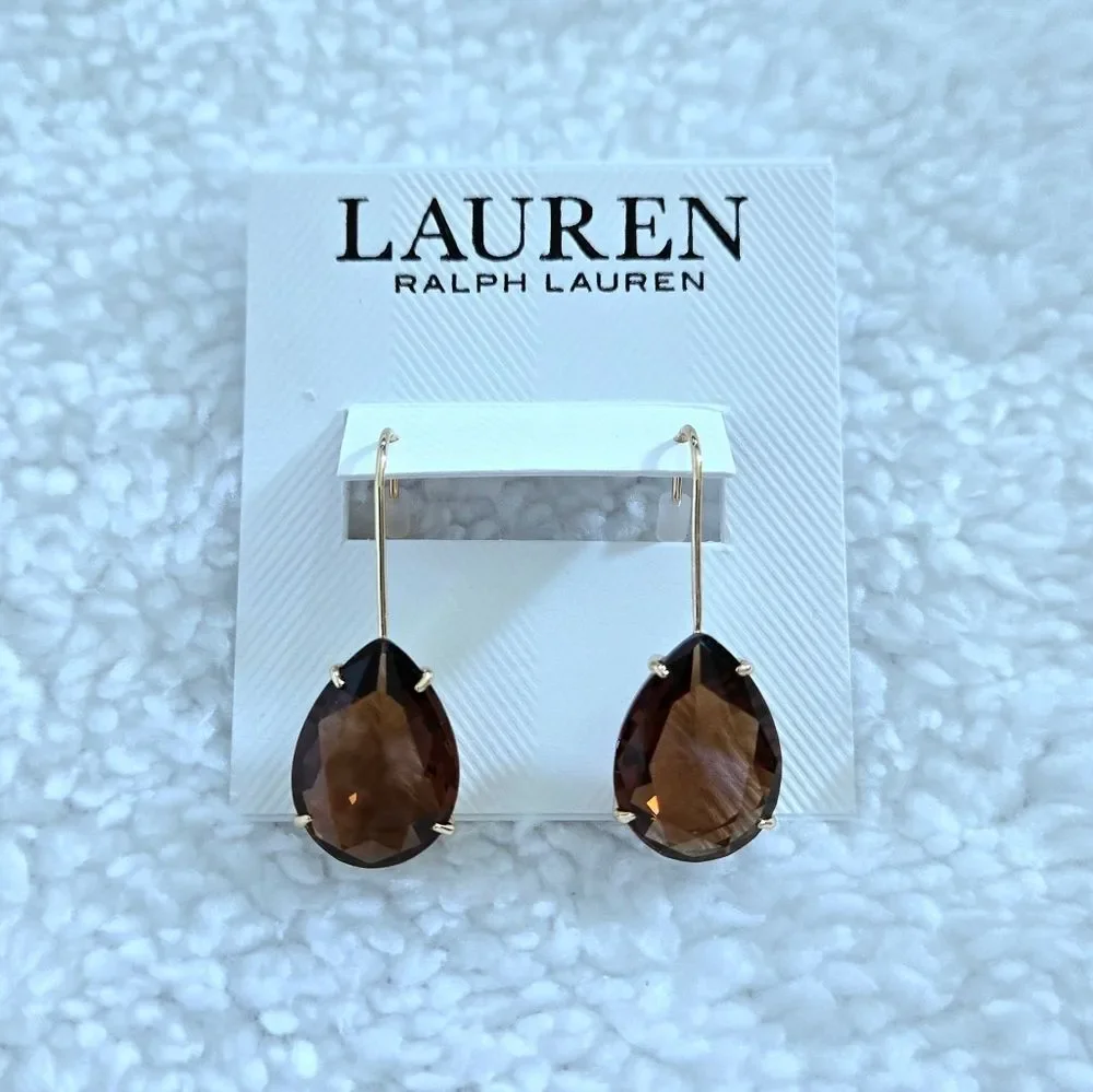 LAUREN Ralph Lauren Smoky🔥 Topaz Earrings